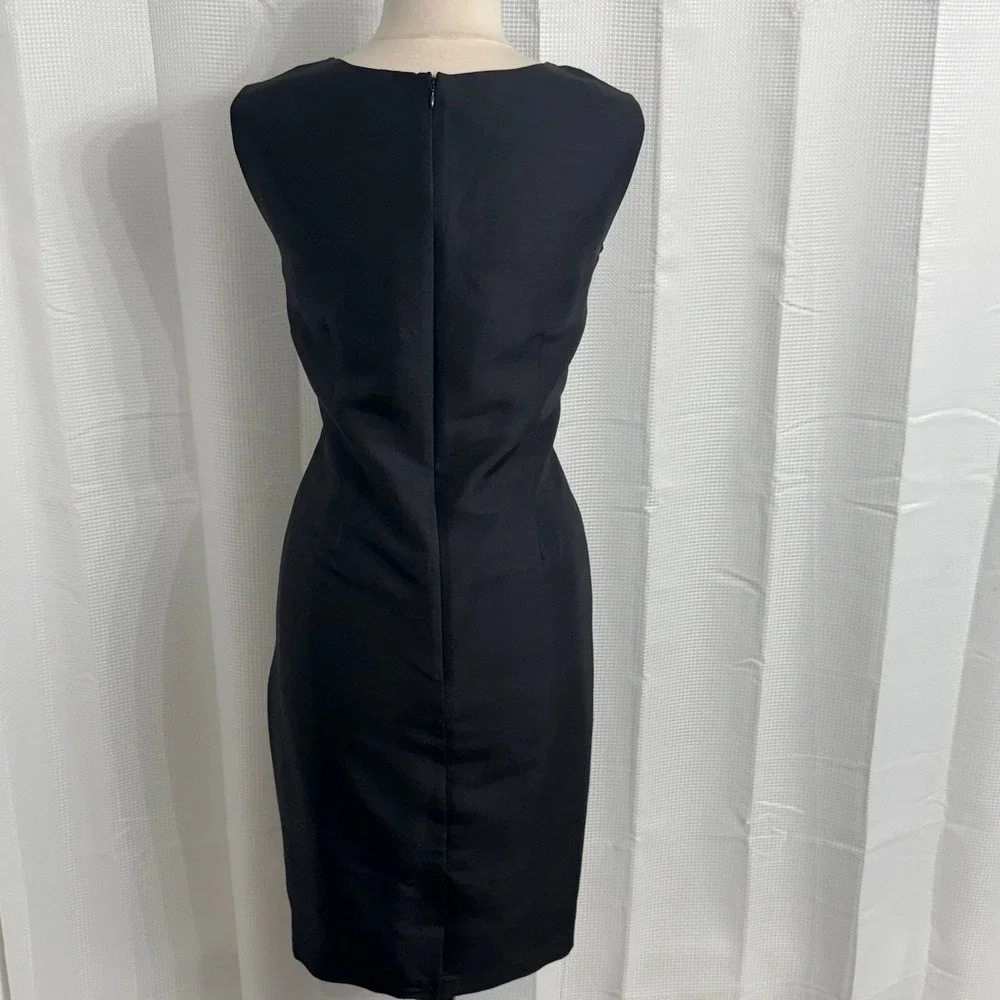 Worthington Women's Sleeveless 100% Silk Fully Lined Sheath Dress - Picture 7 of 10